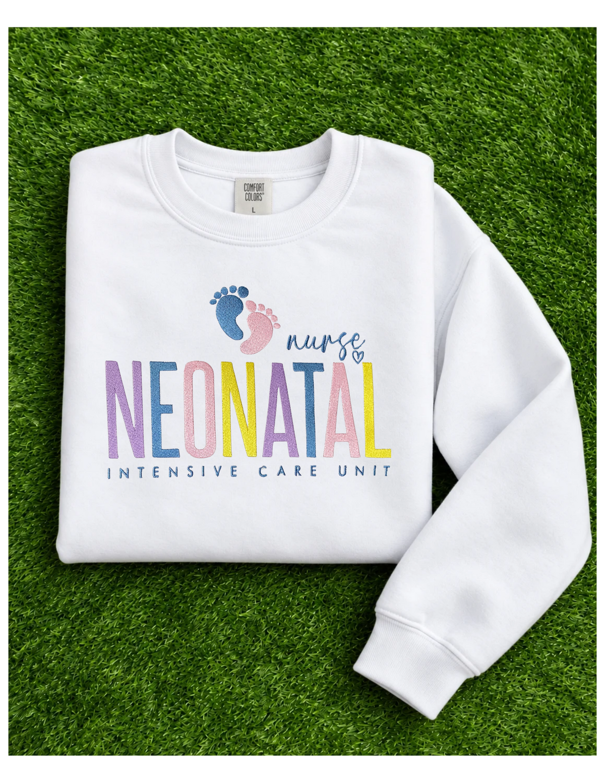 NICU Crewneck Embroidered Sweatshirt