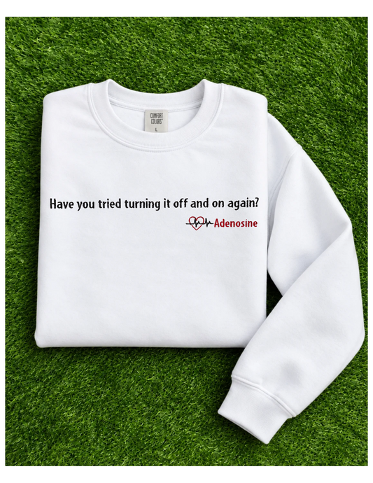 Adenosine ? Crewneck Embroidered Sweatshirt